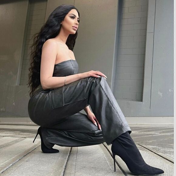 Nwt ZARA FAUX LEATHER JUMPSUIT NWT - Picture 7 of 16